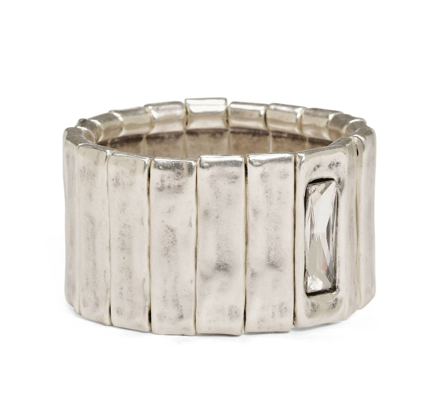 Handmade Pewter Bracelet - NB2214 CLEAR