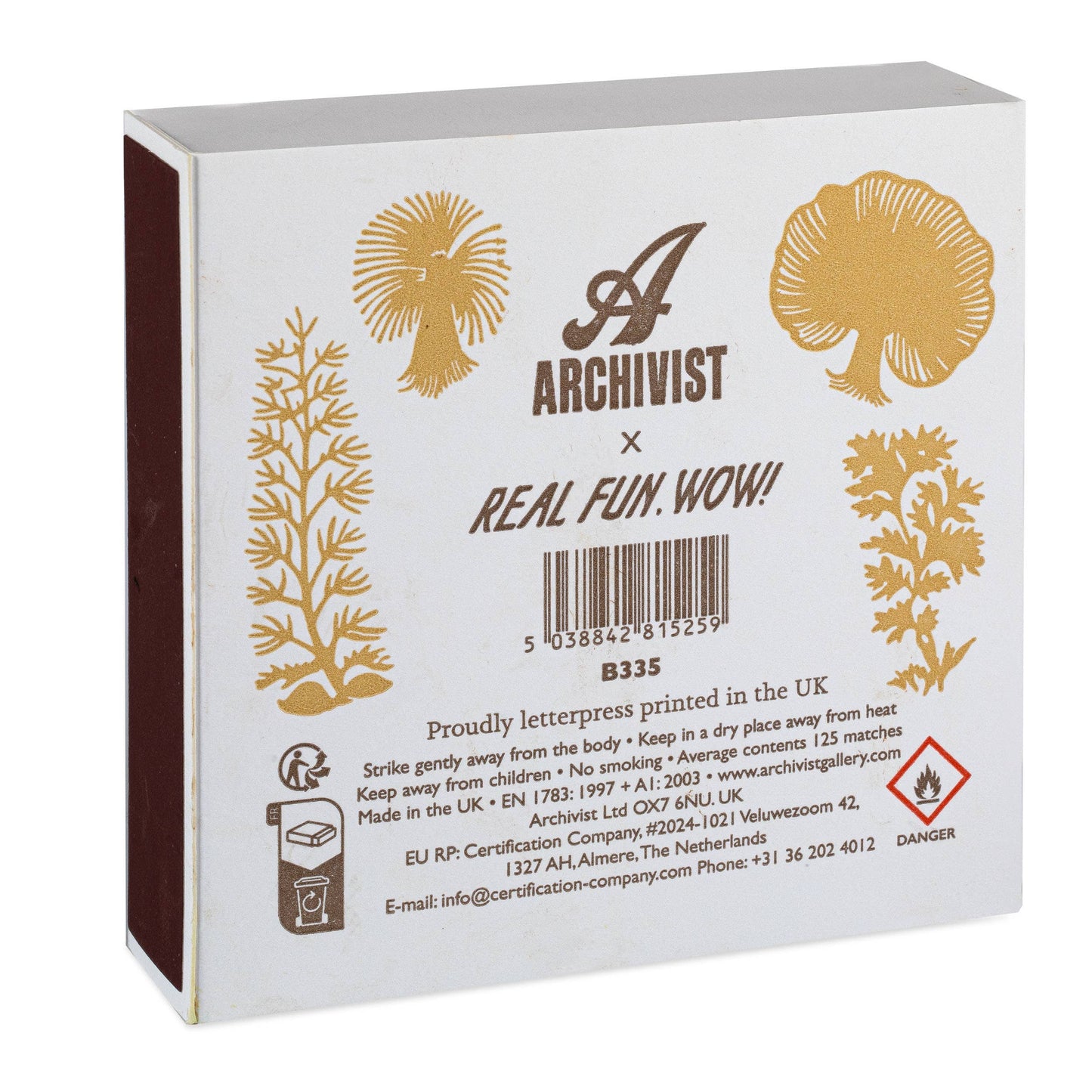 Mushrooms | Square - Safety Matches