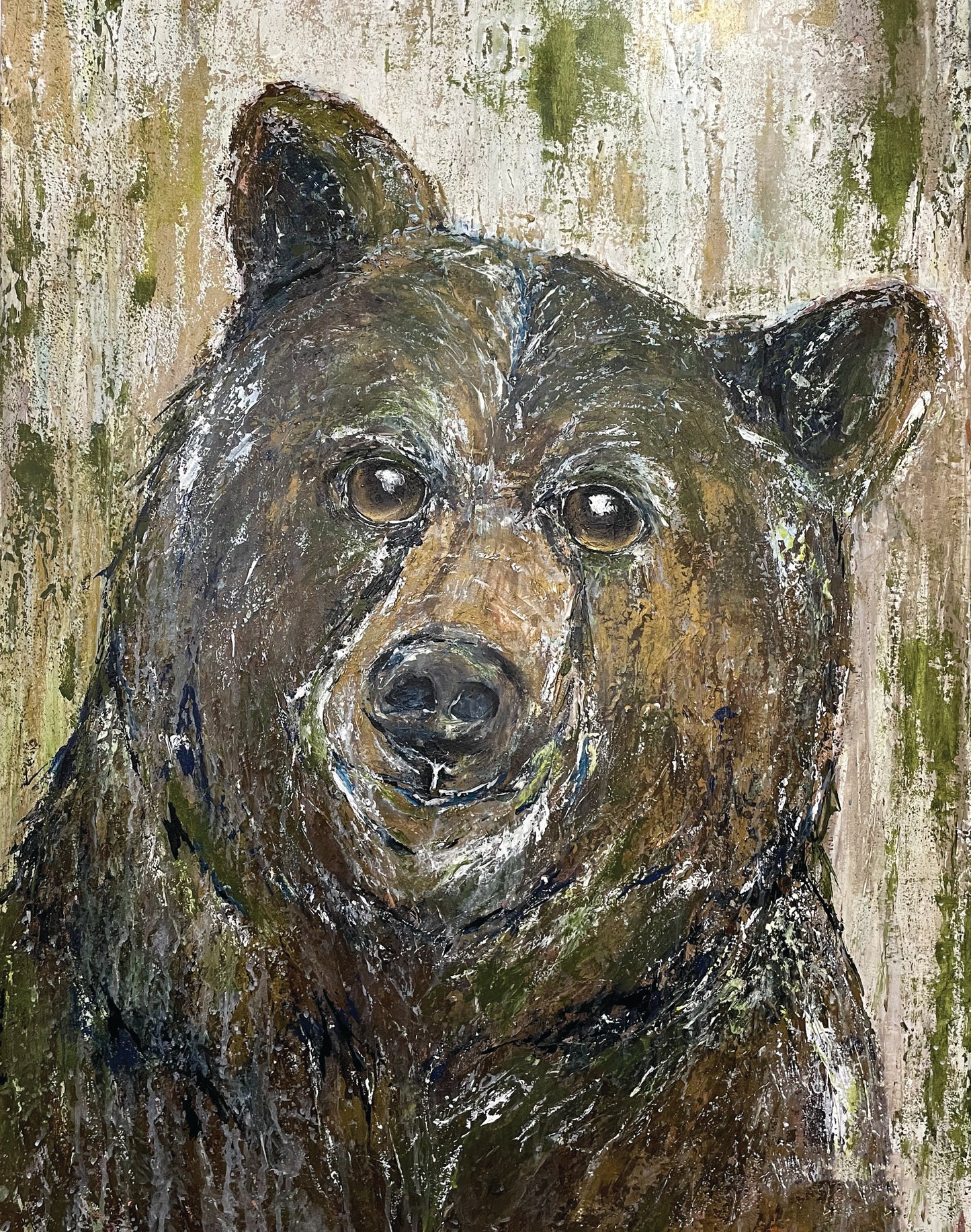 12x16 Curious Bear