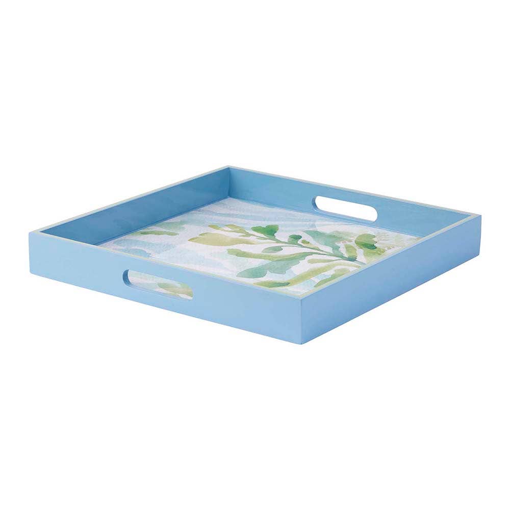 Sea Kelp Square Lacquer Serving Tray