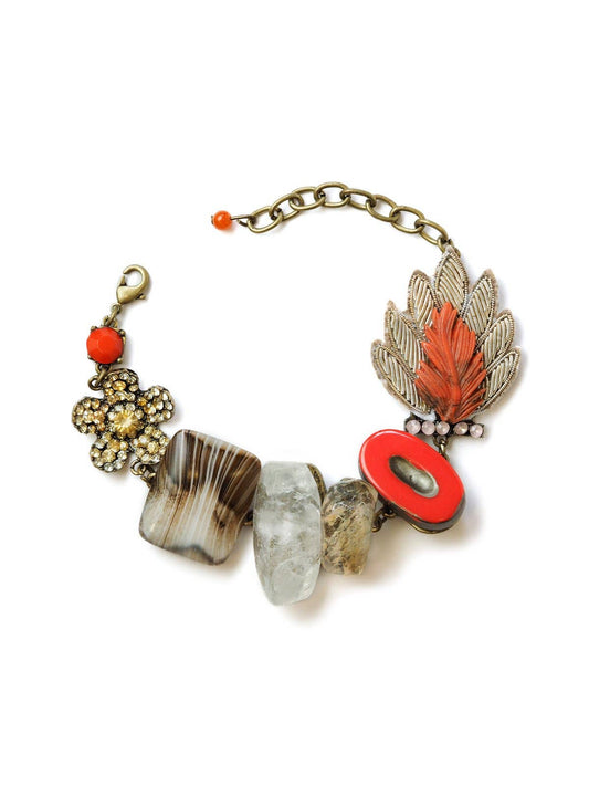 Coral Statement Bracelet