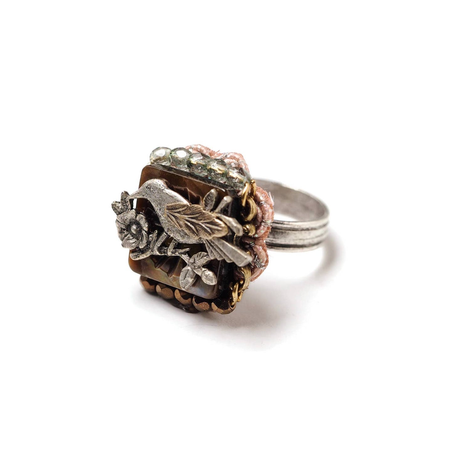 Crystal Bird Ring