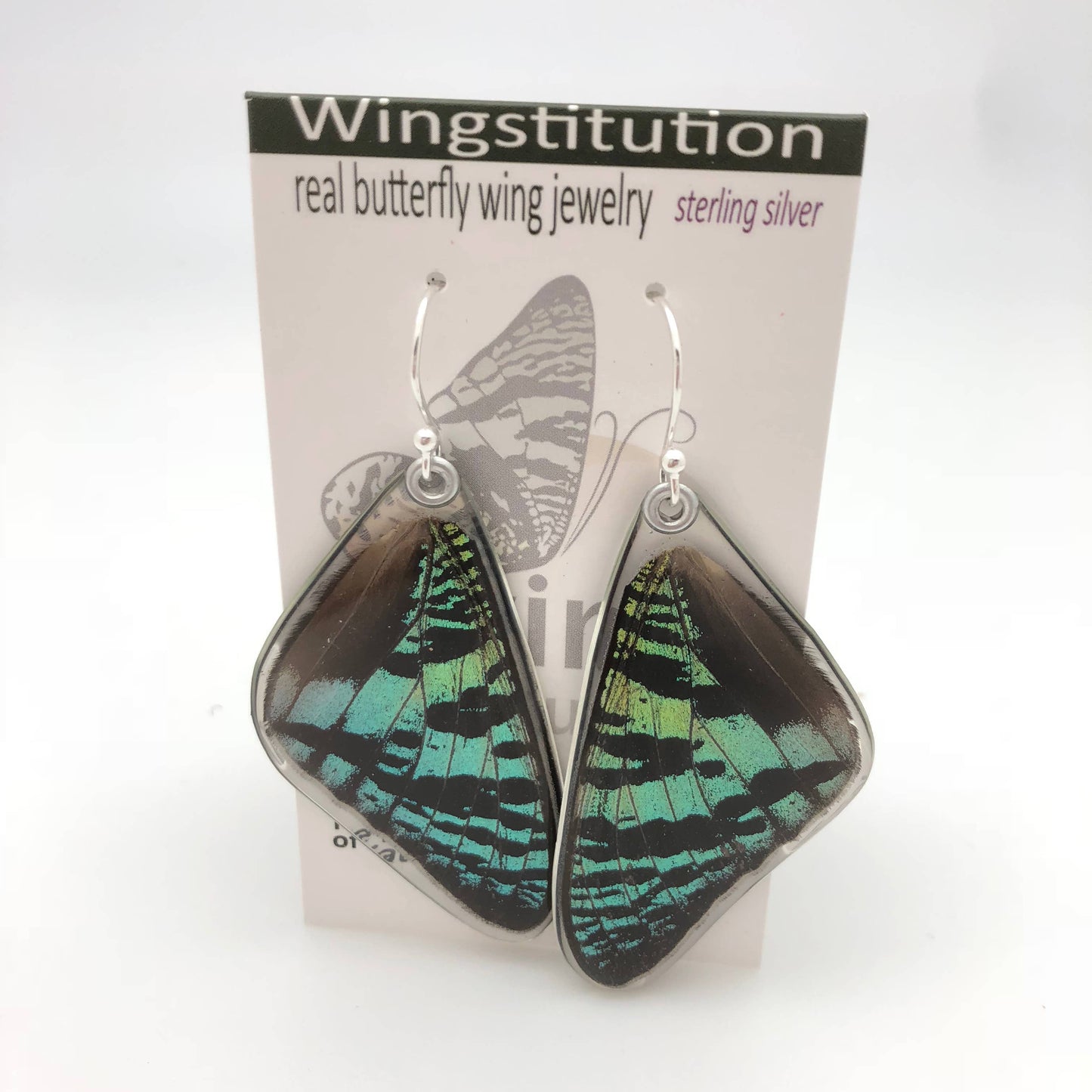 0055 Sunset Moth Earrings, Top Wing: Regular