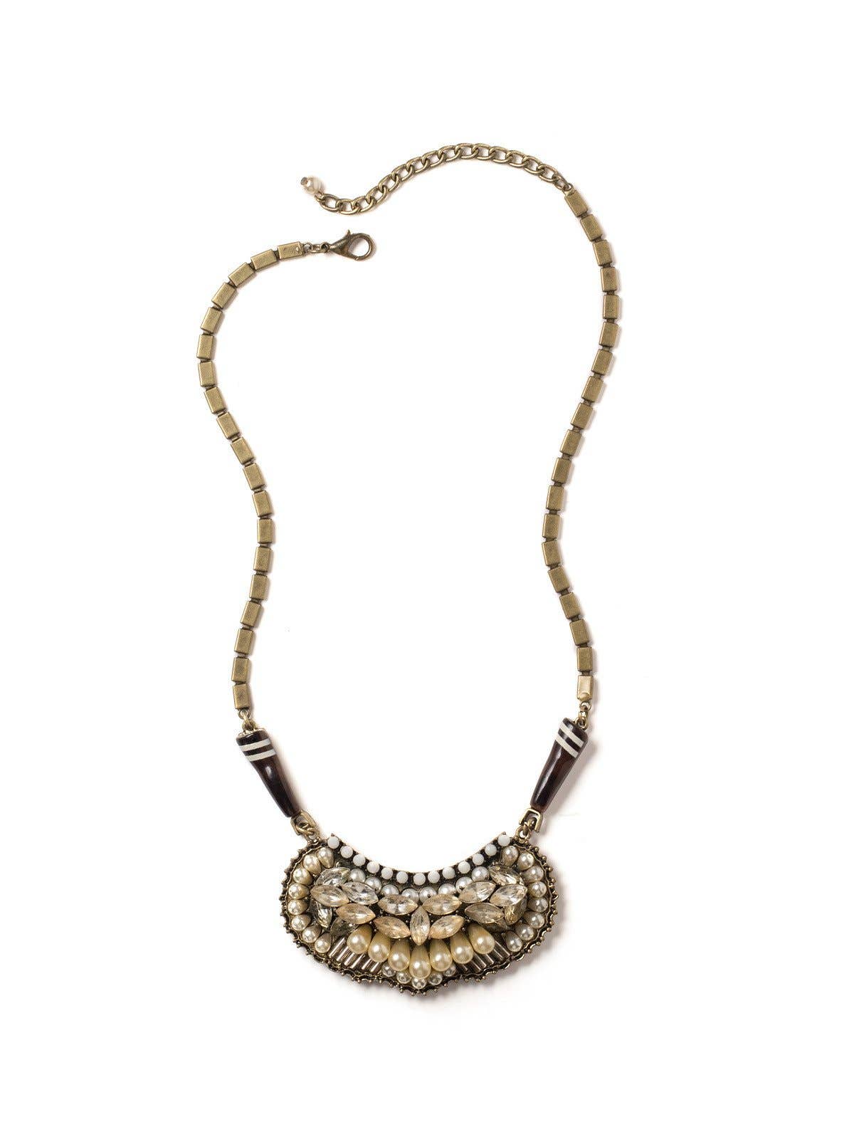 Pearl Clustered Bib Necklace