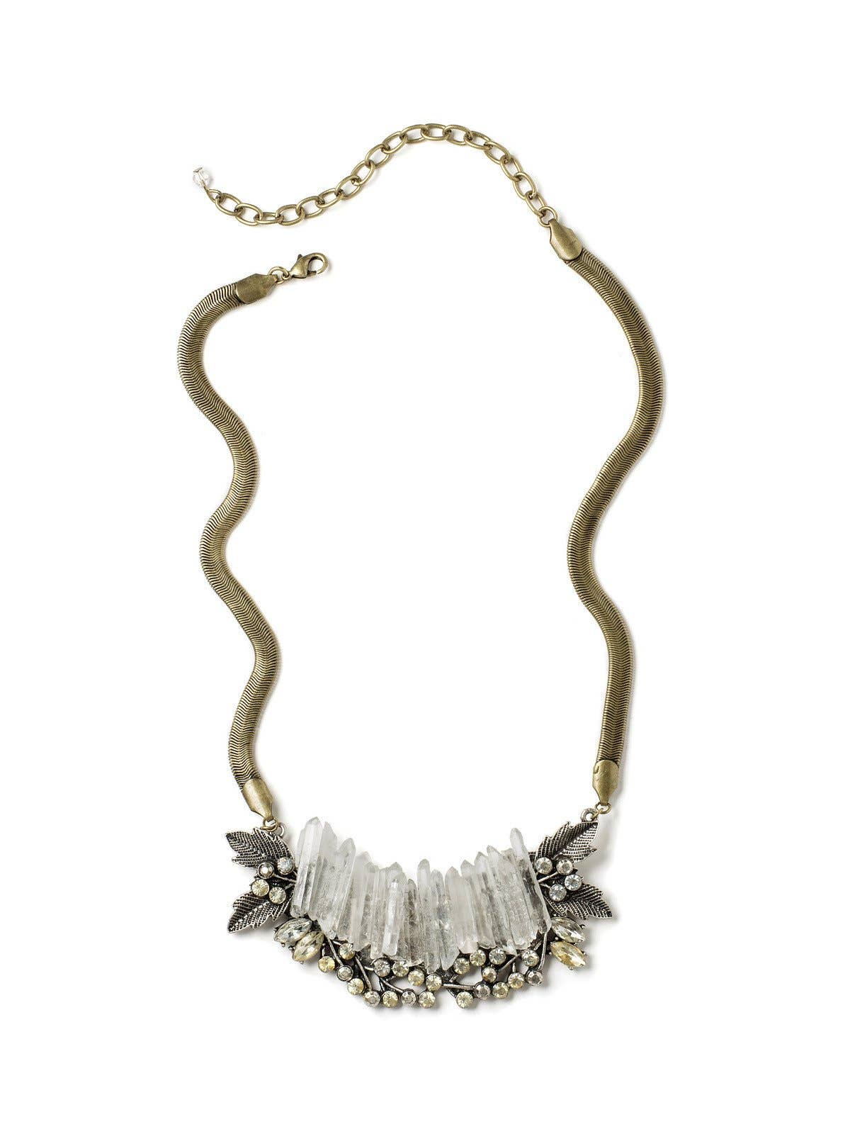 Ice Crystals Bib Necklace