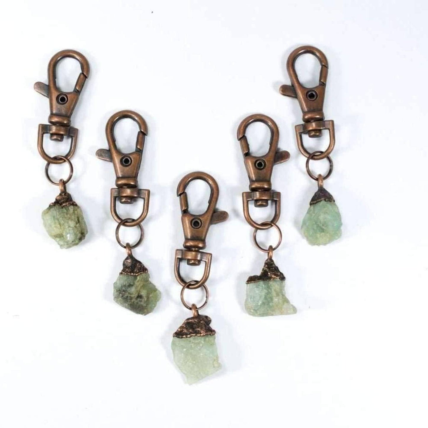 Aquamarine keychain