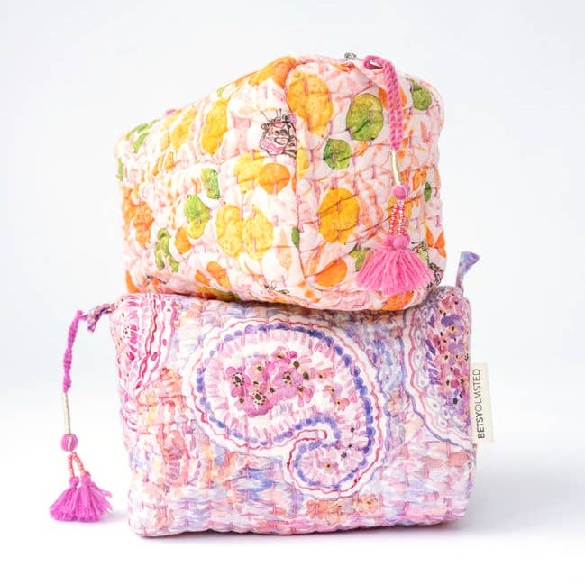 Quilted Dopp- Citrus