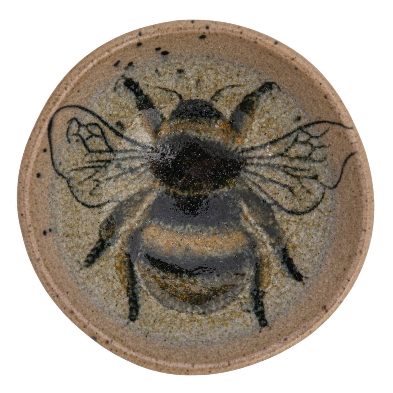Insect/ Bird Stoneware Dish