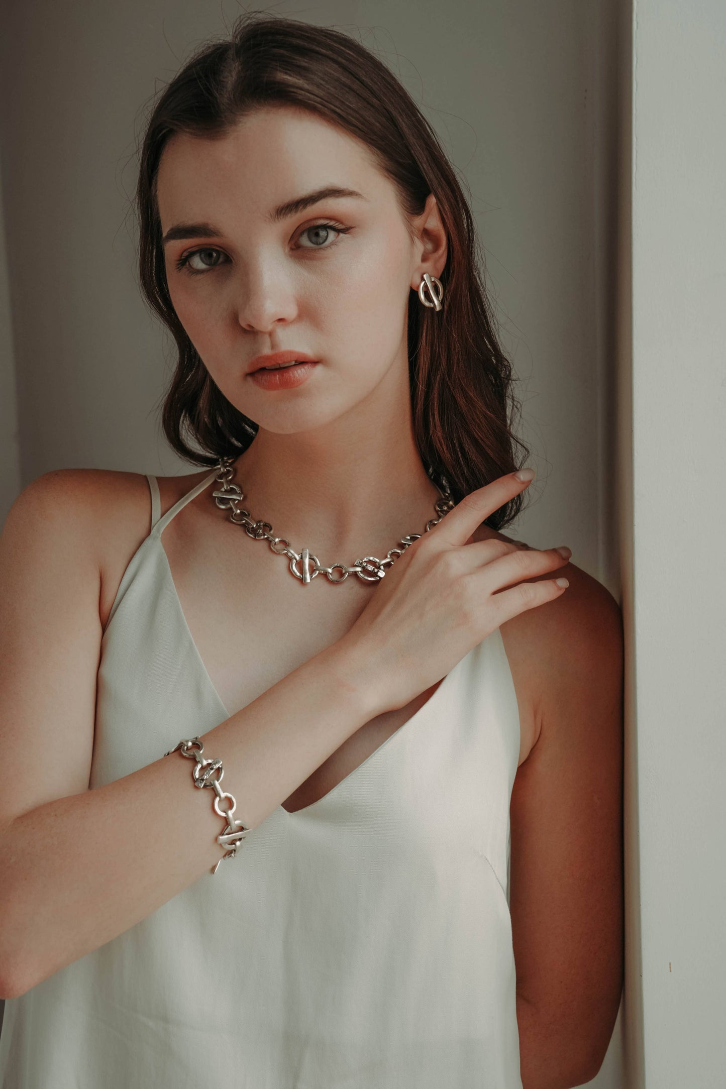 Handmade Pewter Necklace - 3834