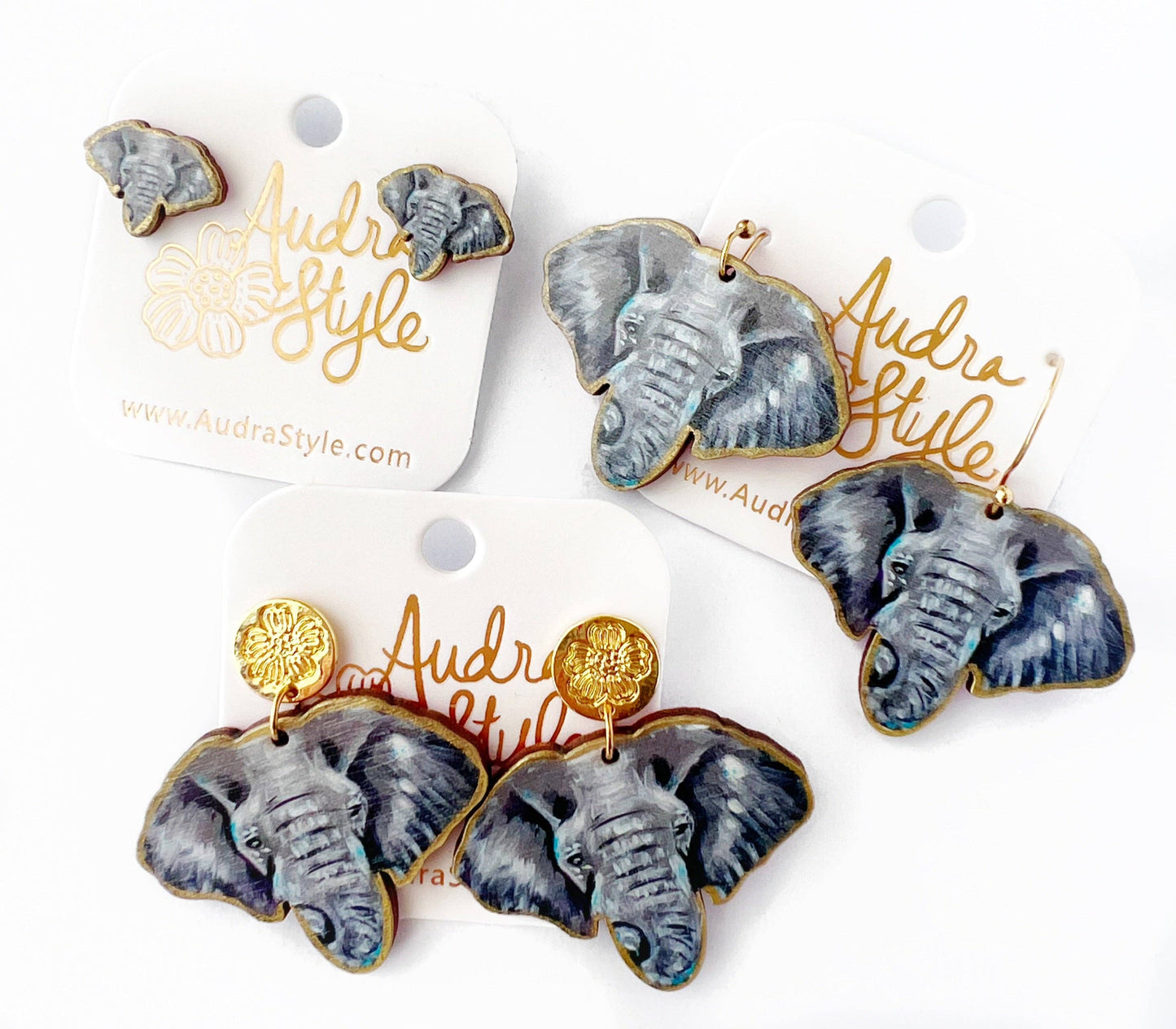 Elephant Face Dangle - Hook Animal Alabama Crimson Tide