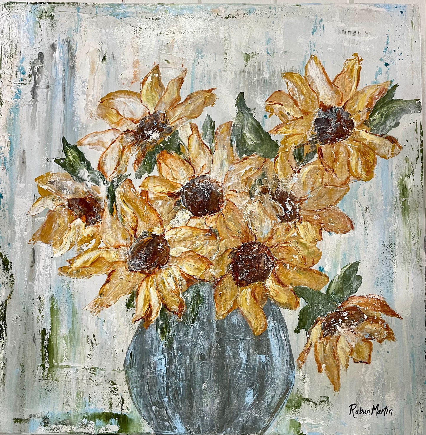 3x3| Sunflowers | Original