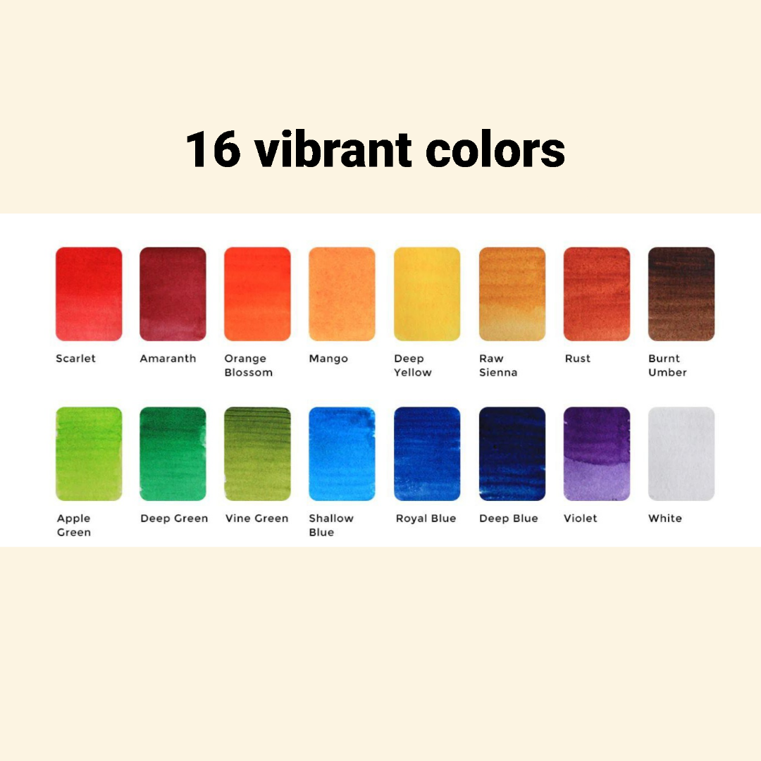Viviva Original Pans Set - 16 watercolors