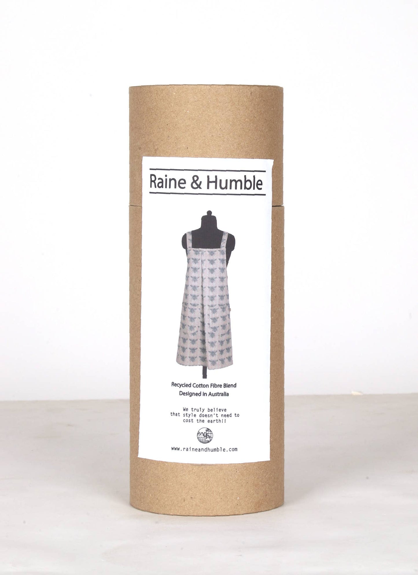 Apron Bees Pinafore Blue Haze