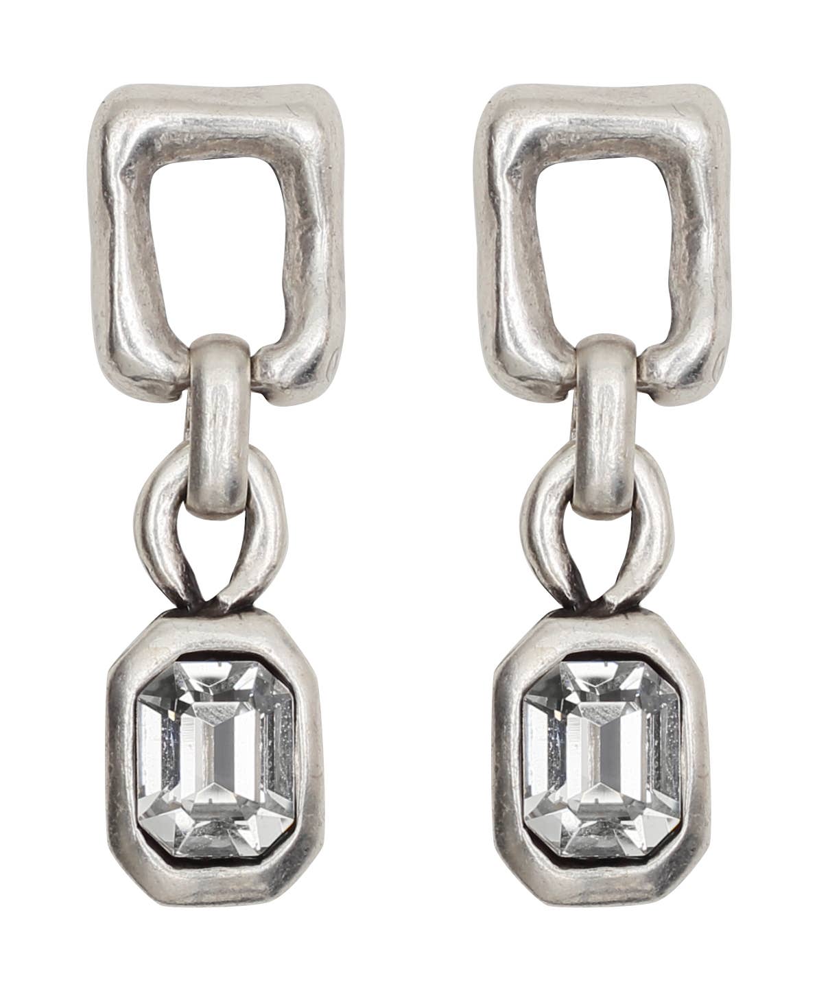 Handmade Castle Pewter Earrings - NE1508