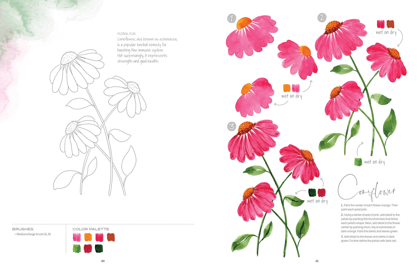 Watercolor the Easy Way Flowers: Step-by-Step Tutorials