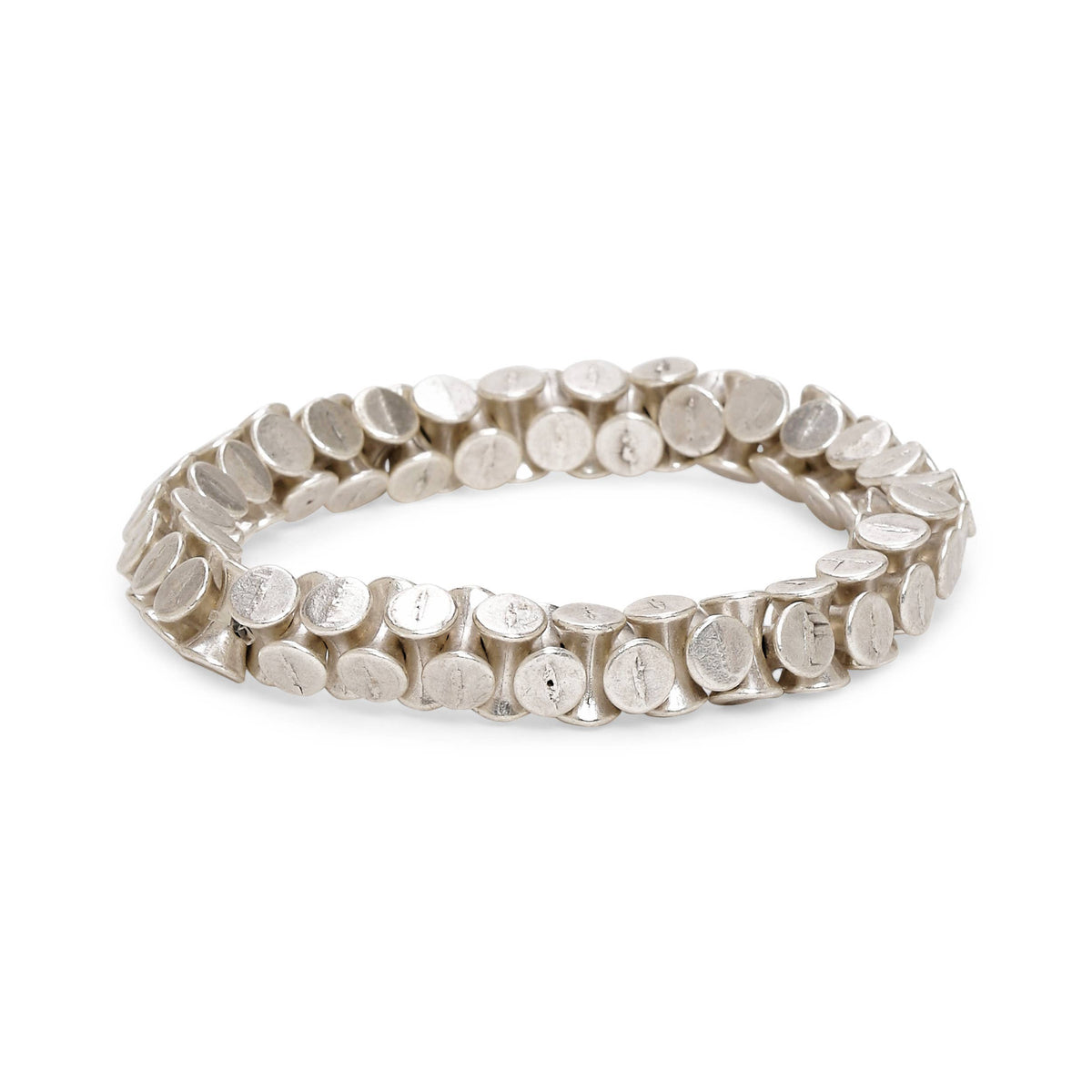 Handmade Pewter Bracelet - 2643