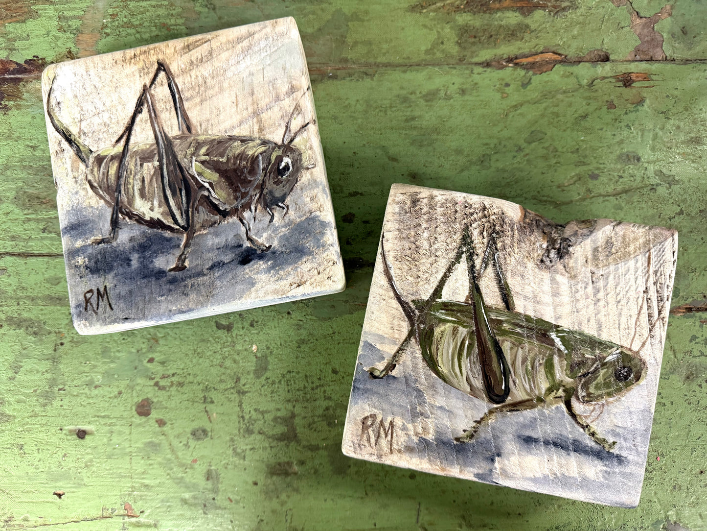 Mini Block Paintings by Rabun Martin