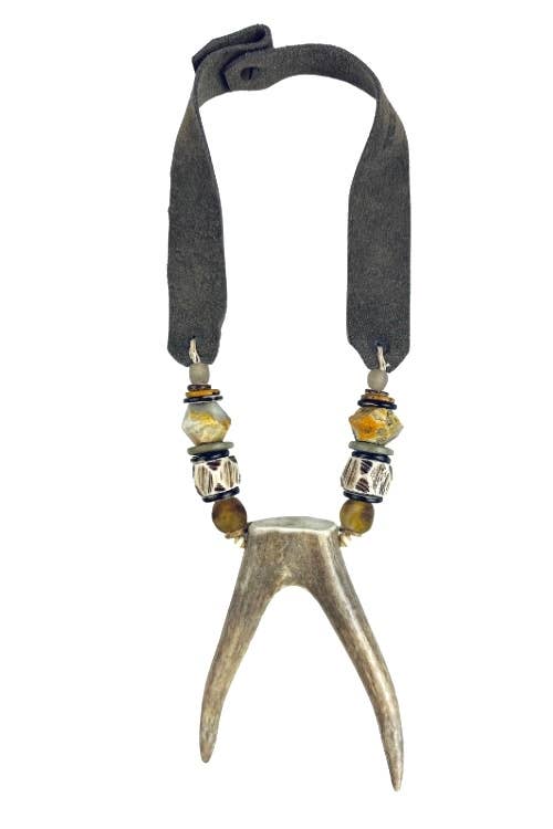 Mid Antler Necklace | Earth