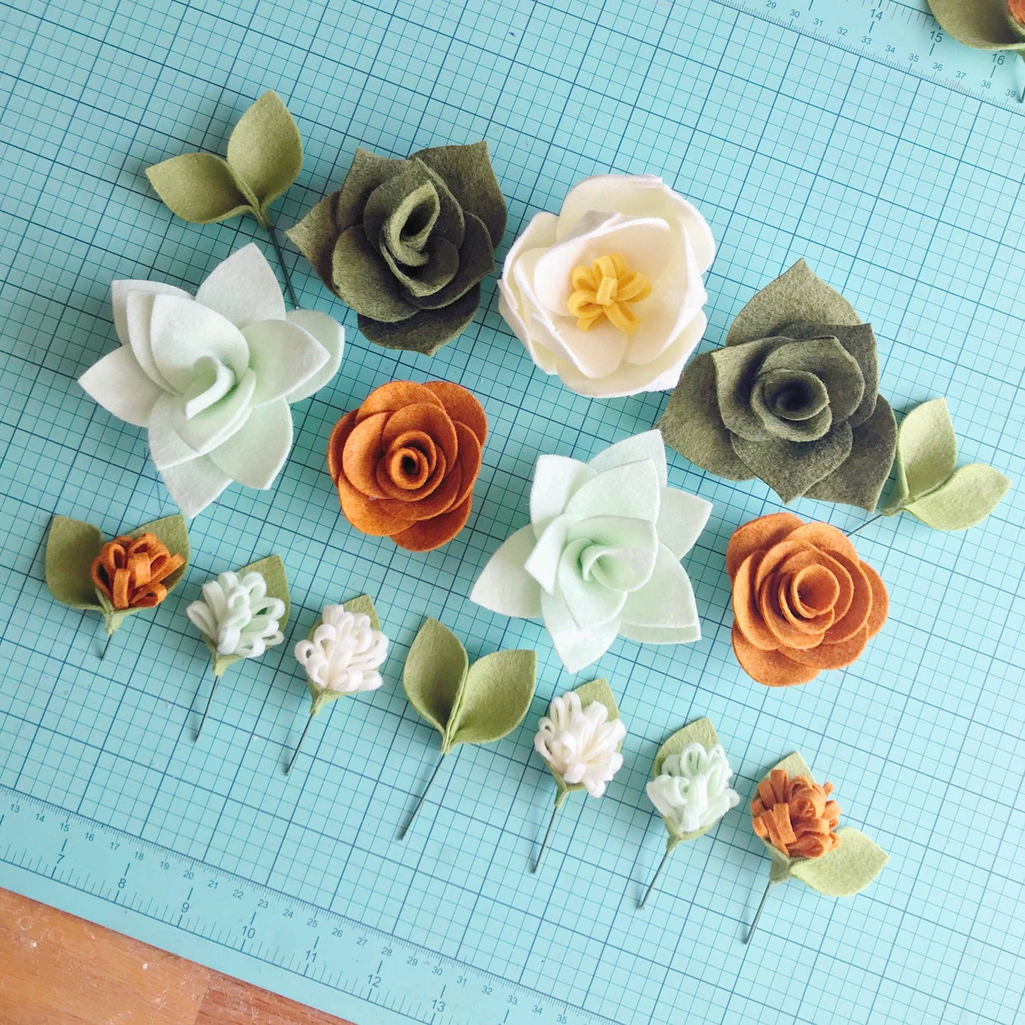 Felt Flower Craft Kit | Autumn Succulent