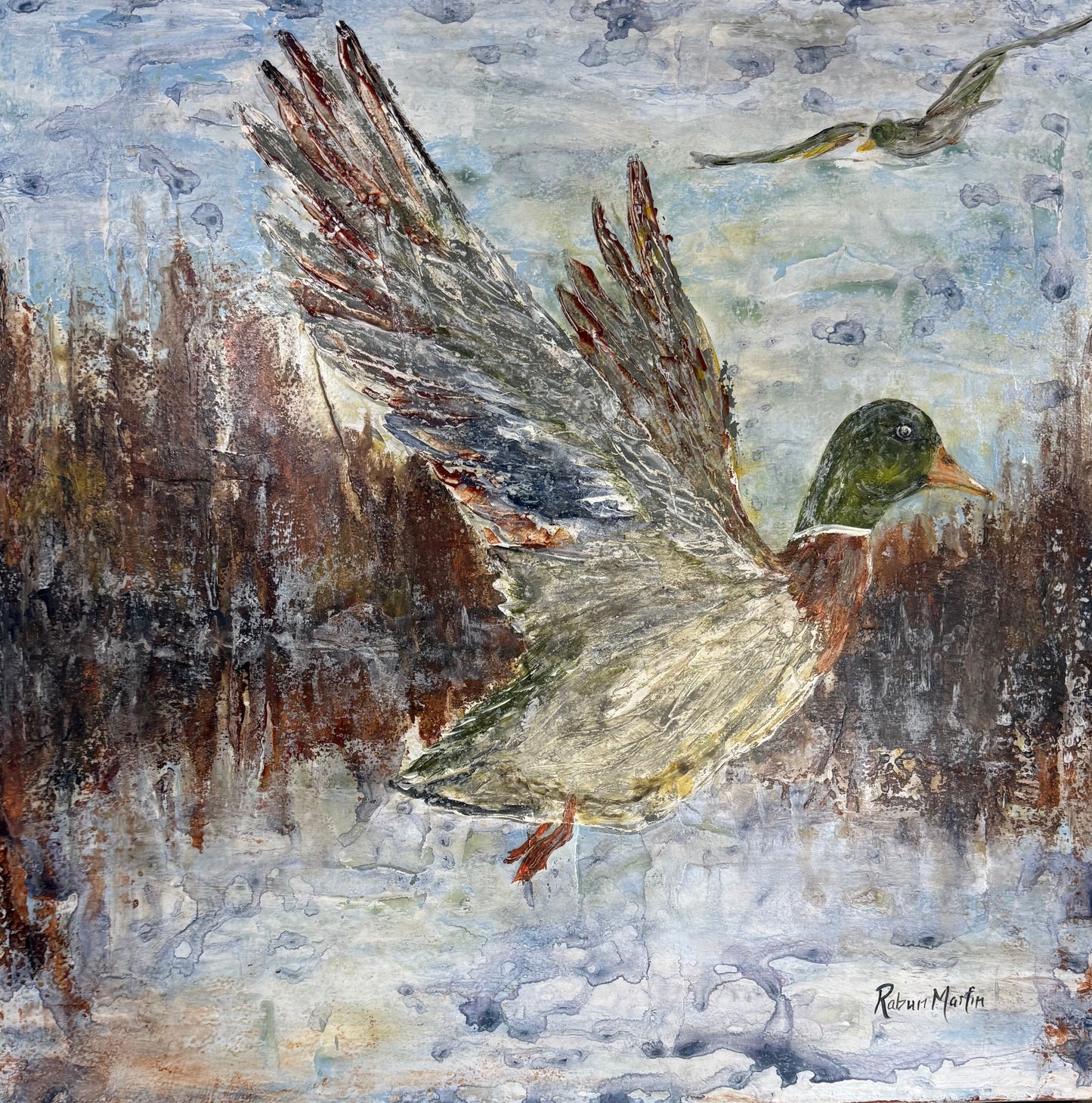 2x2 | Two Mallards | Original