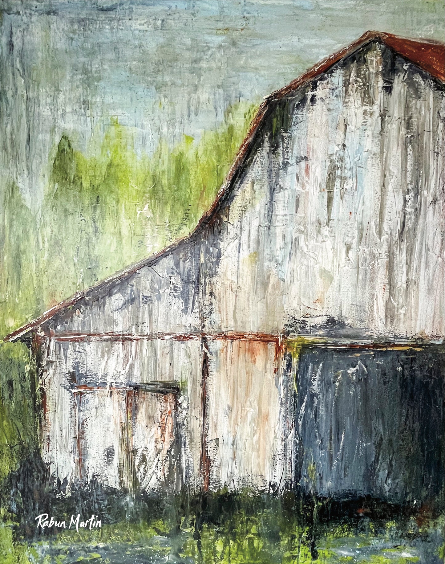 11x14 White Barn