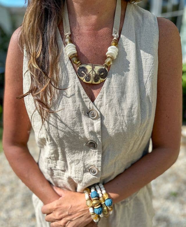 Slim Turtle Necklace | Summer Glow