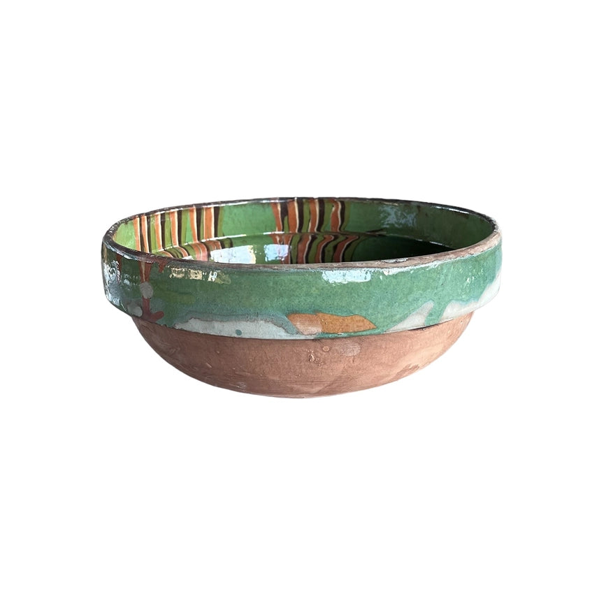 Cottage Crafted Bowl | Marbleized Green