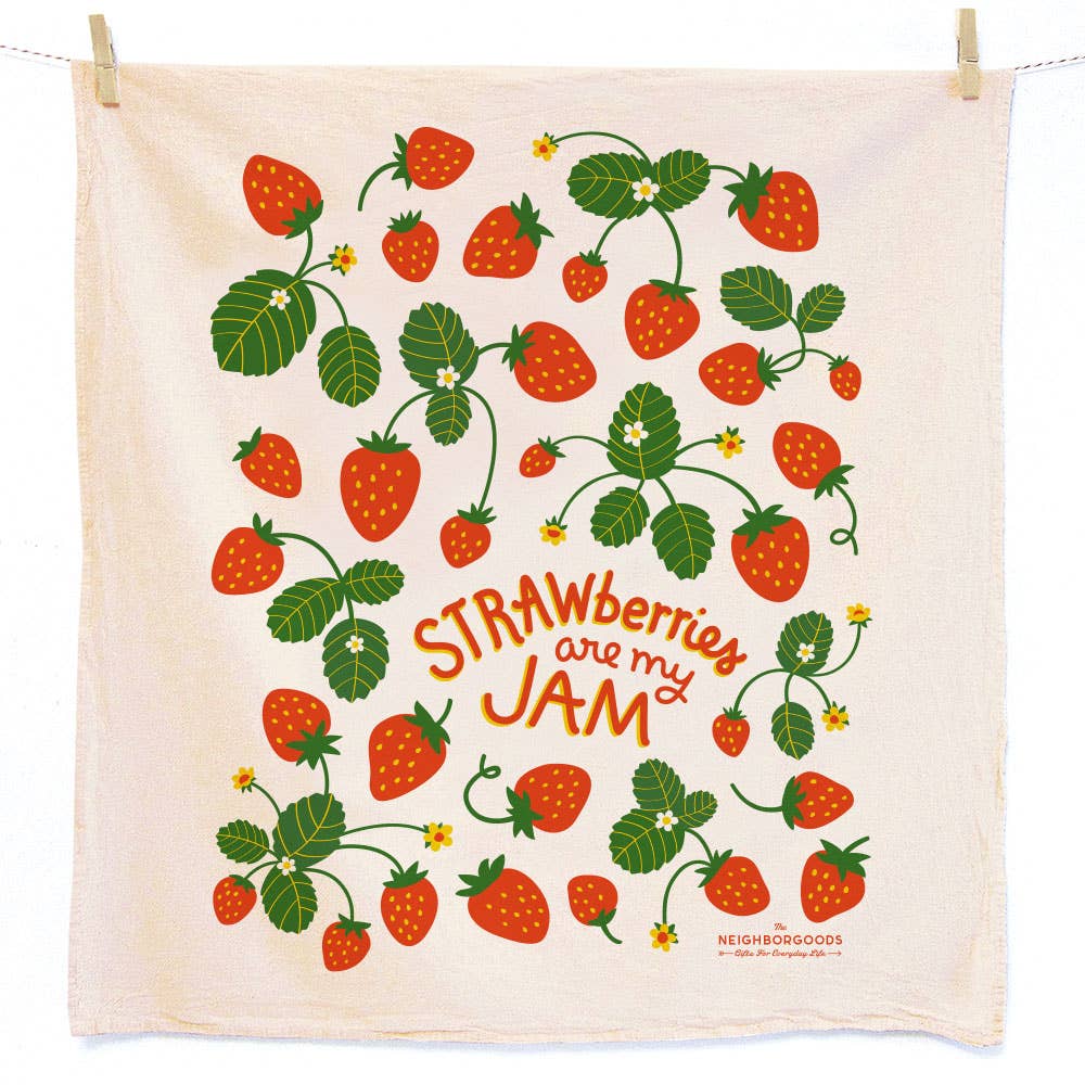 BERRY BASKET (Blueberry, Strawberry) - Tea Towel Set of 2