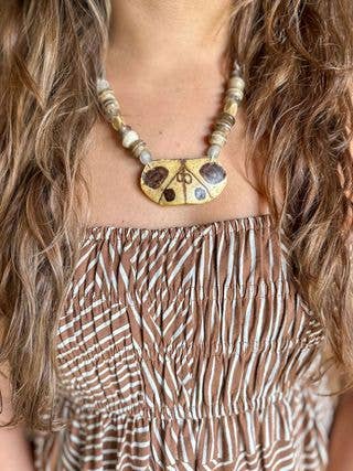 Slim Turtle Necklace | Earth