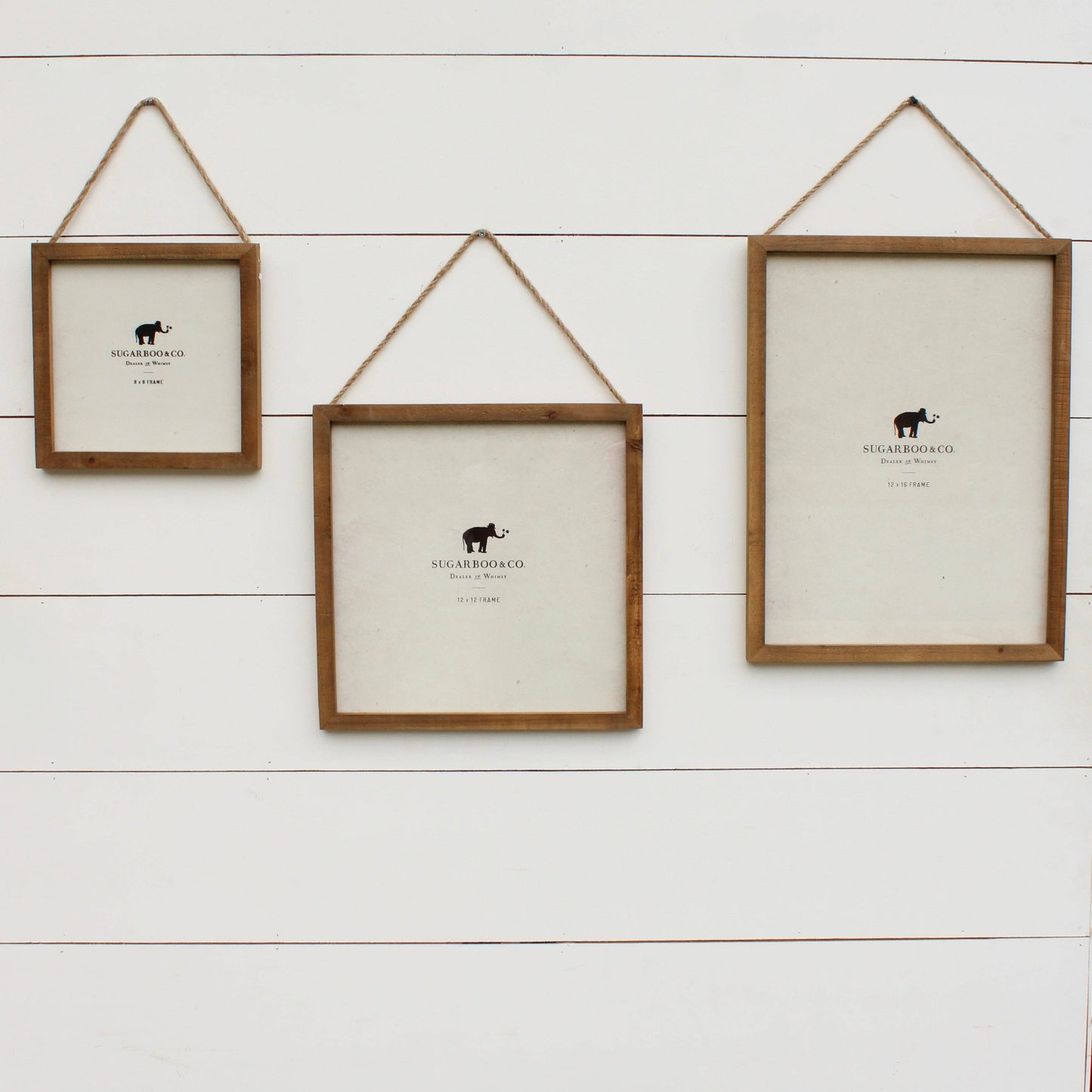 Wooden Frame 12"x12" With Jute-Natural