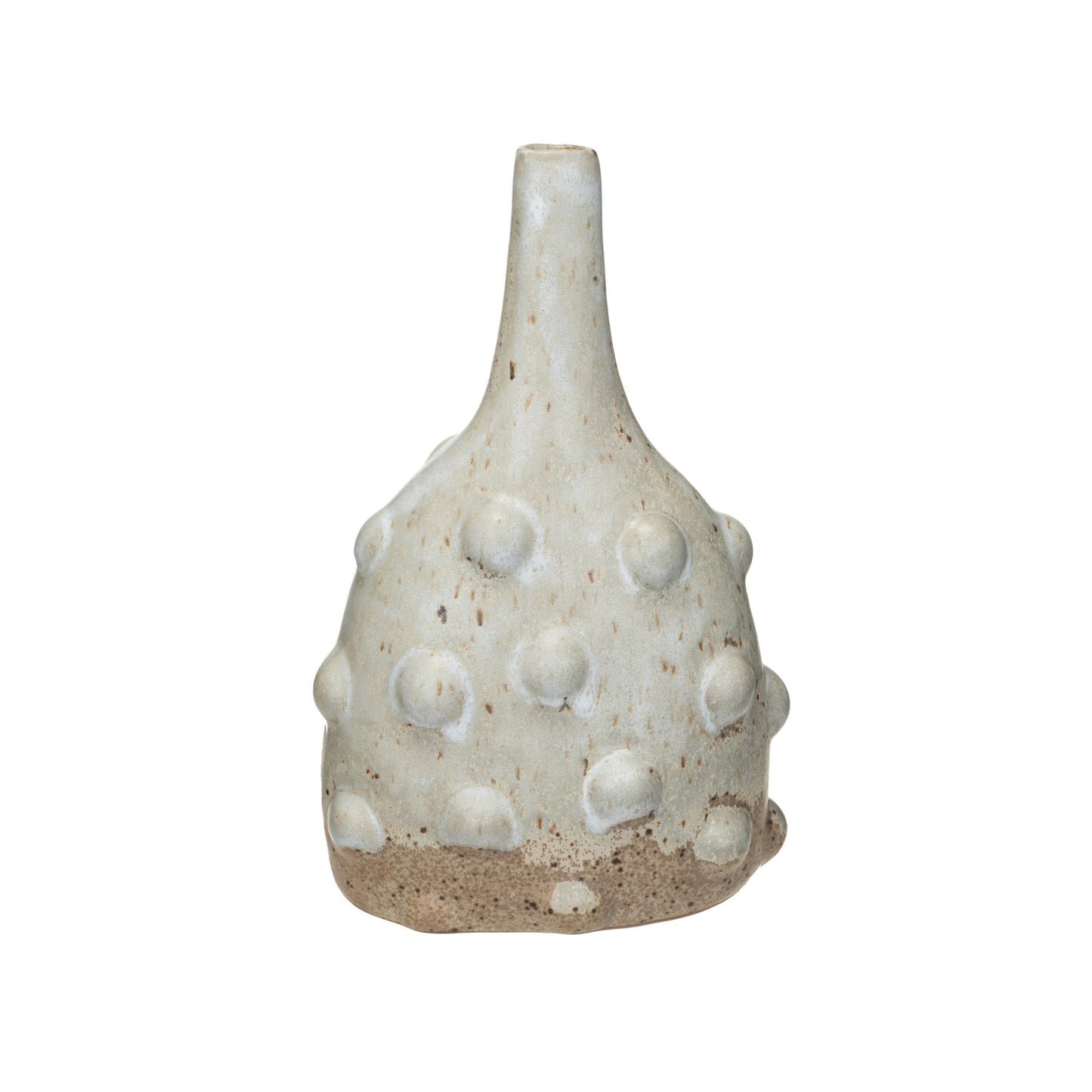 Stoneware Vase w/ Raised Dots (Each One Will Vary)