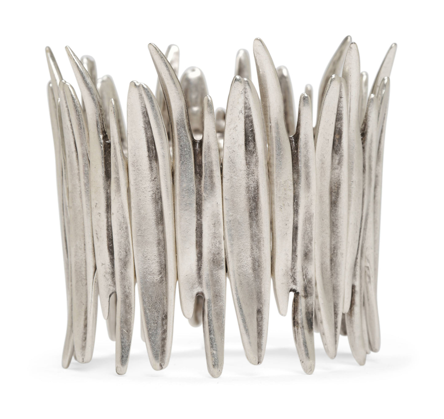 Handmade Fire Pewter Bracelet - 2549