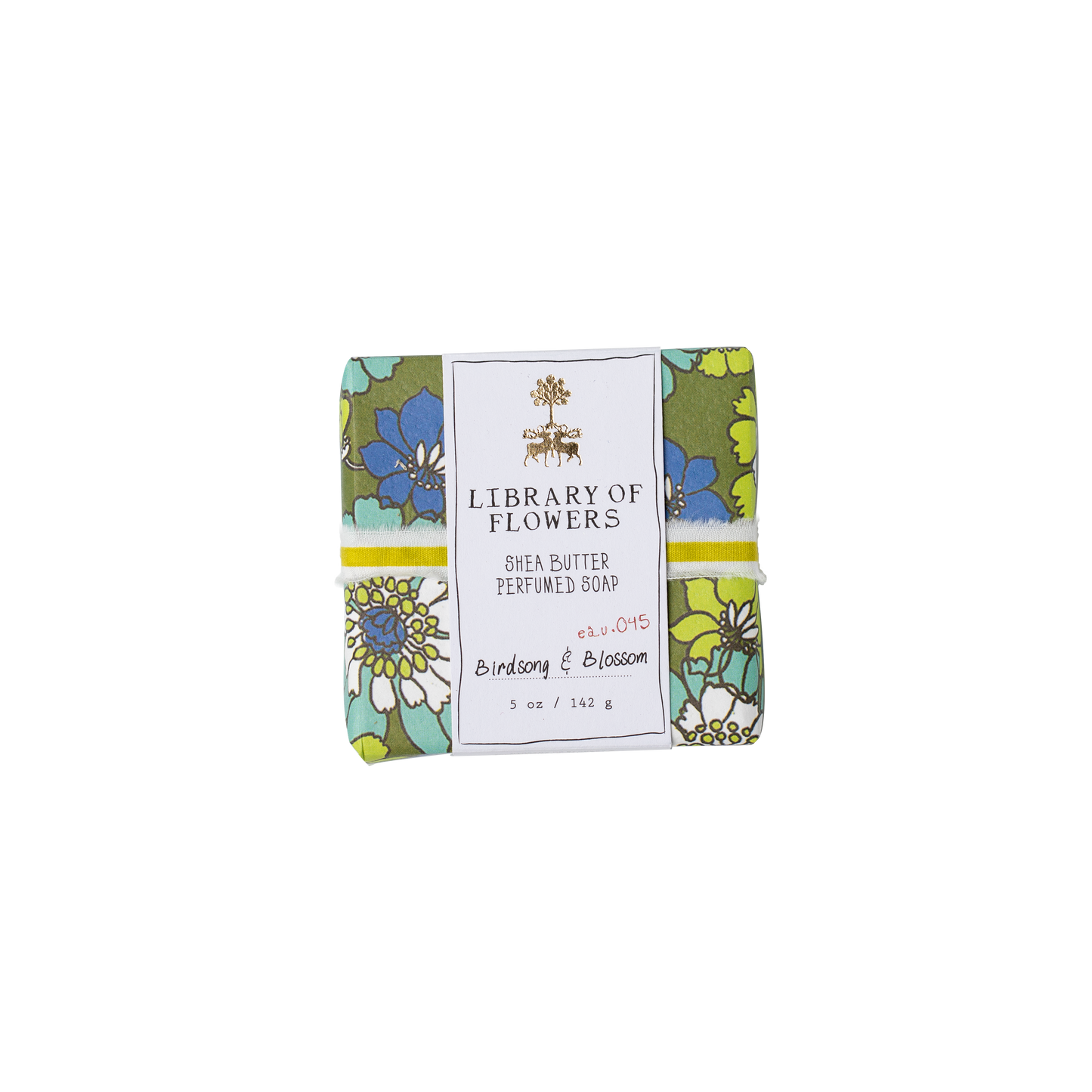 GREEN & BLUE FLORAL SQUARE SOAP