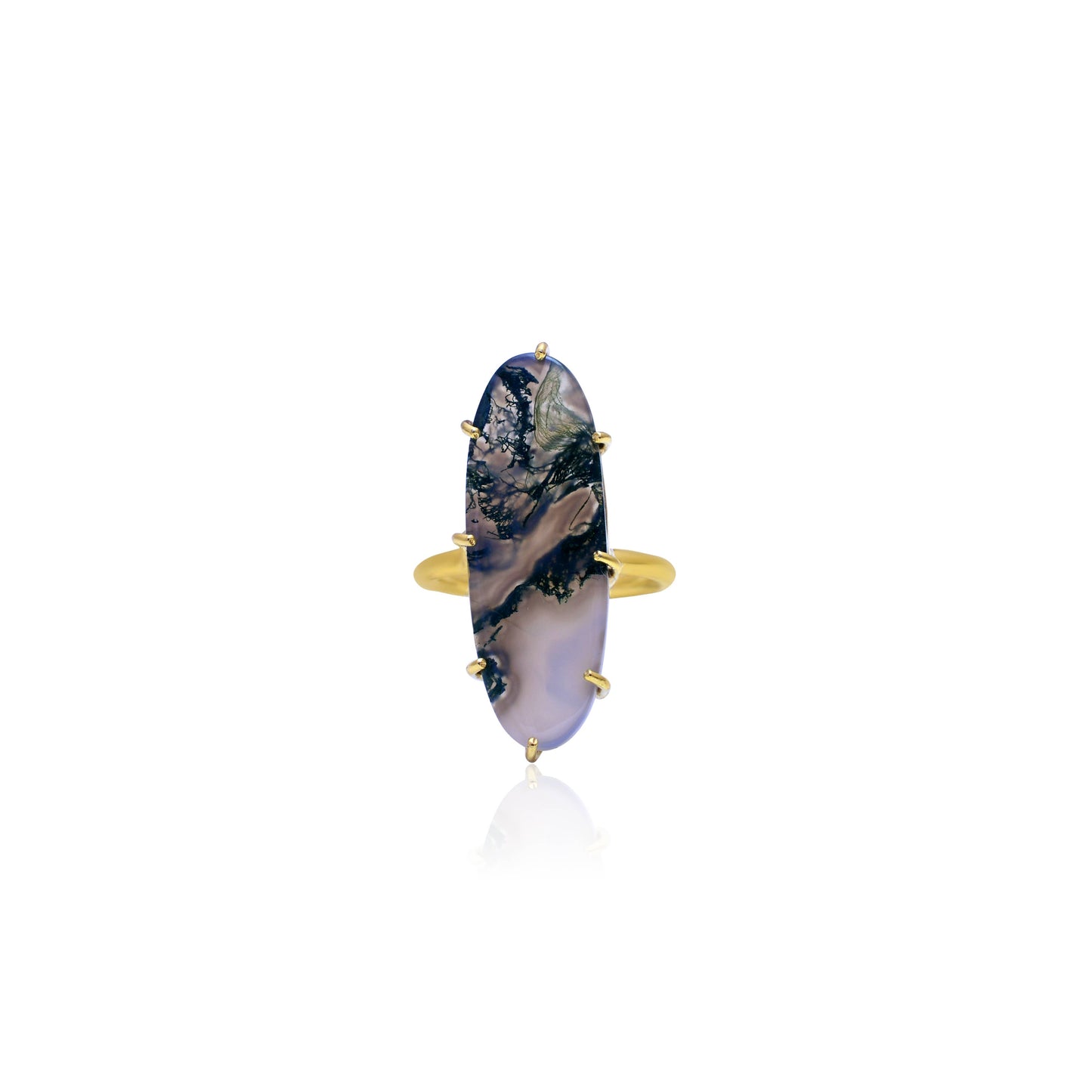 Queen Prong Ring: Turquoise