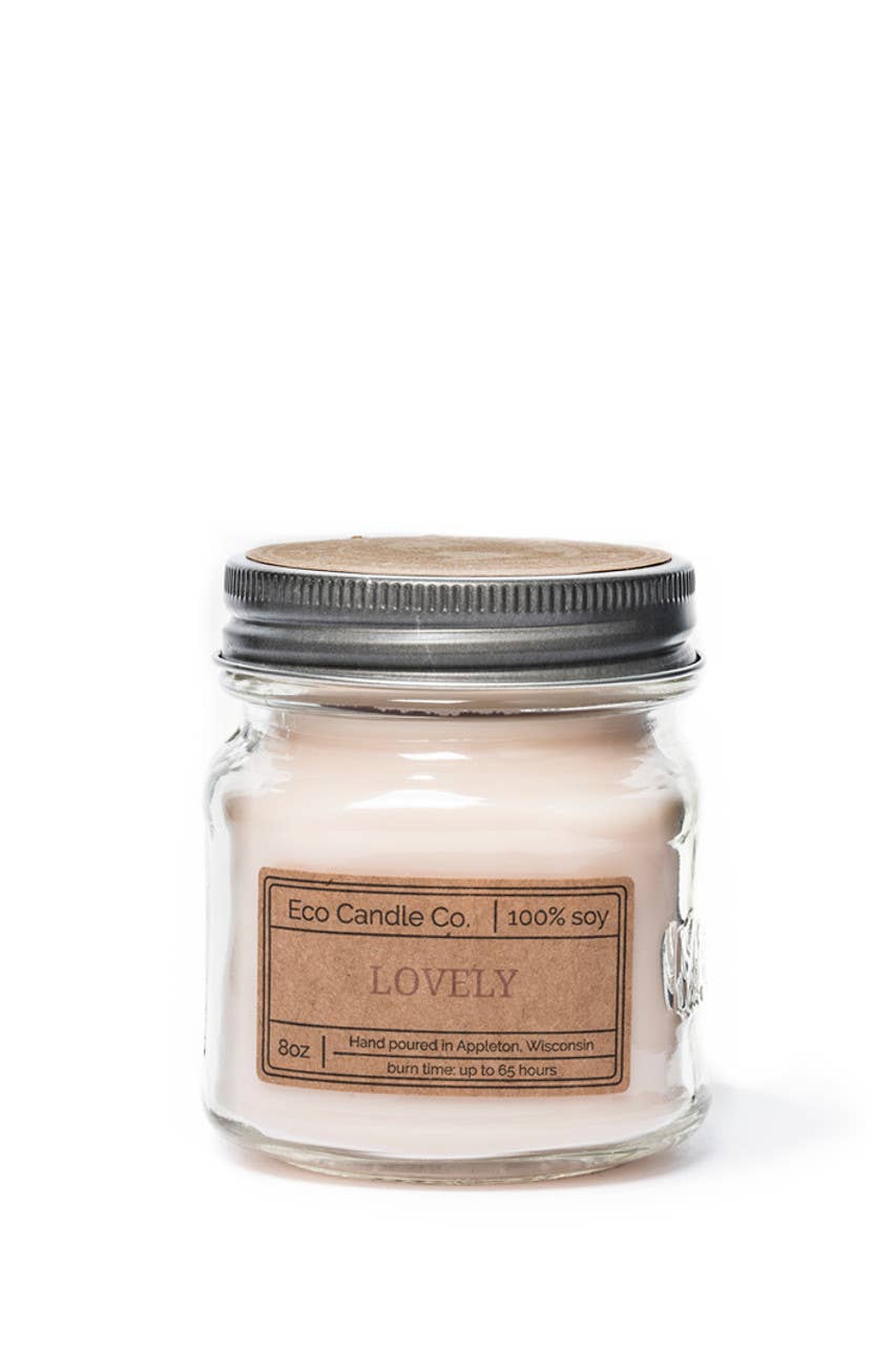 8oz mason LOVELY | Valentine's Day