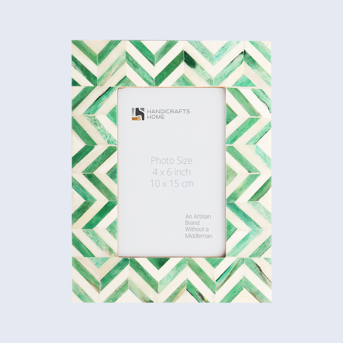 Picture Frame Zig Zag Herringbone, 4x6, 4 Colors: Blue