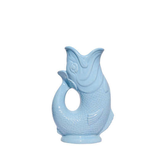 Pale Blue Gluggle Jug: Large