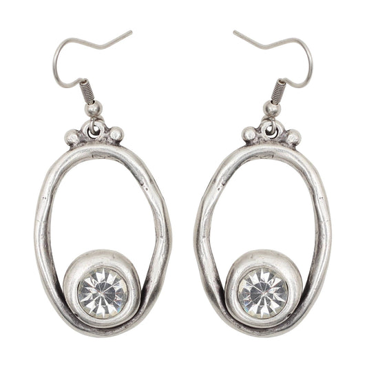 Handmade Chic Pewter Earrings - NE1511