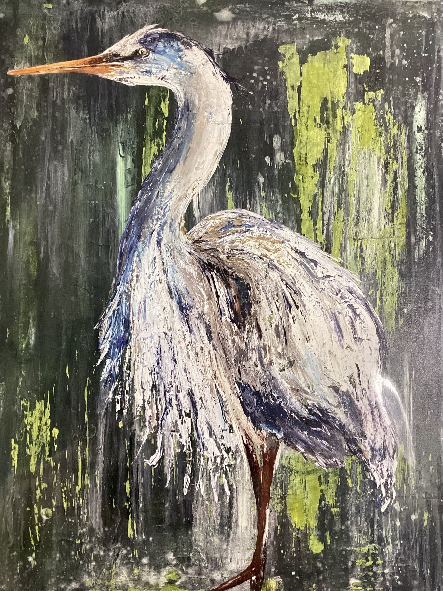 11X14 Blue Heron