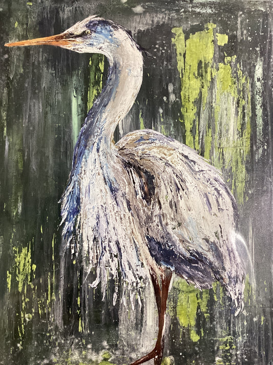 11X14 Blue Heron