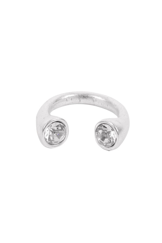 Handmade Crystal Brass Ring - 6808