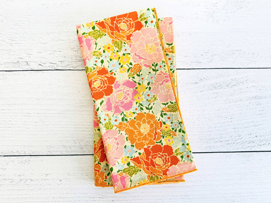 Marigold Cloth Napkins, set of four : 20inch dinner napkins