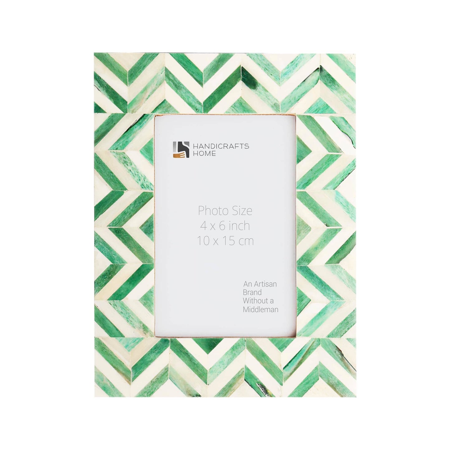 Picture Frame Zig Zag Herringbone, 4x6, 4 Colors: Blue