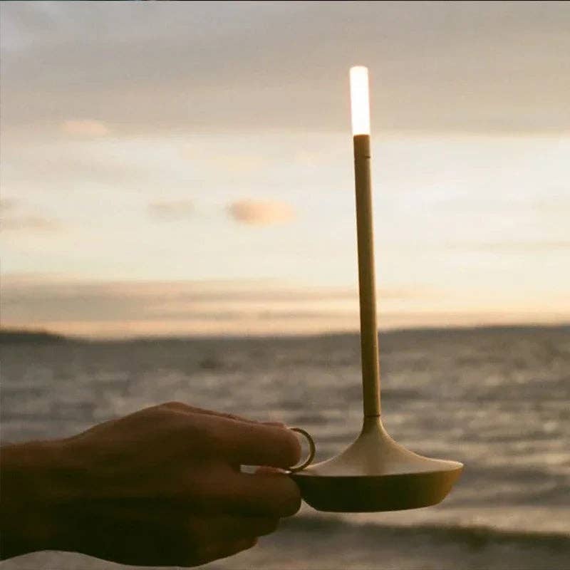 Portable Candle Lantern: Silver