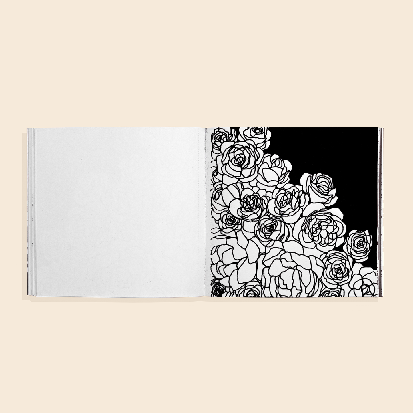 Bloom (floral coloring book)