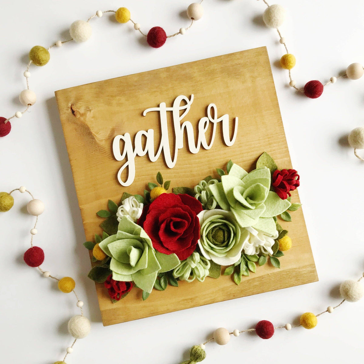 Felt Flower Floral Trio Craft Kit | Deck the Halls Collection