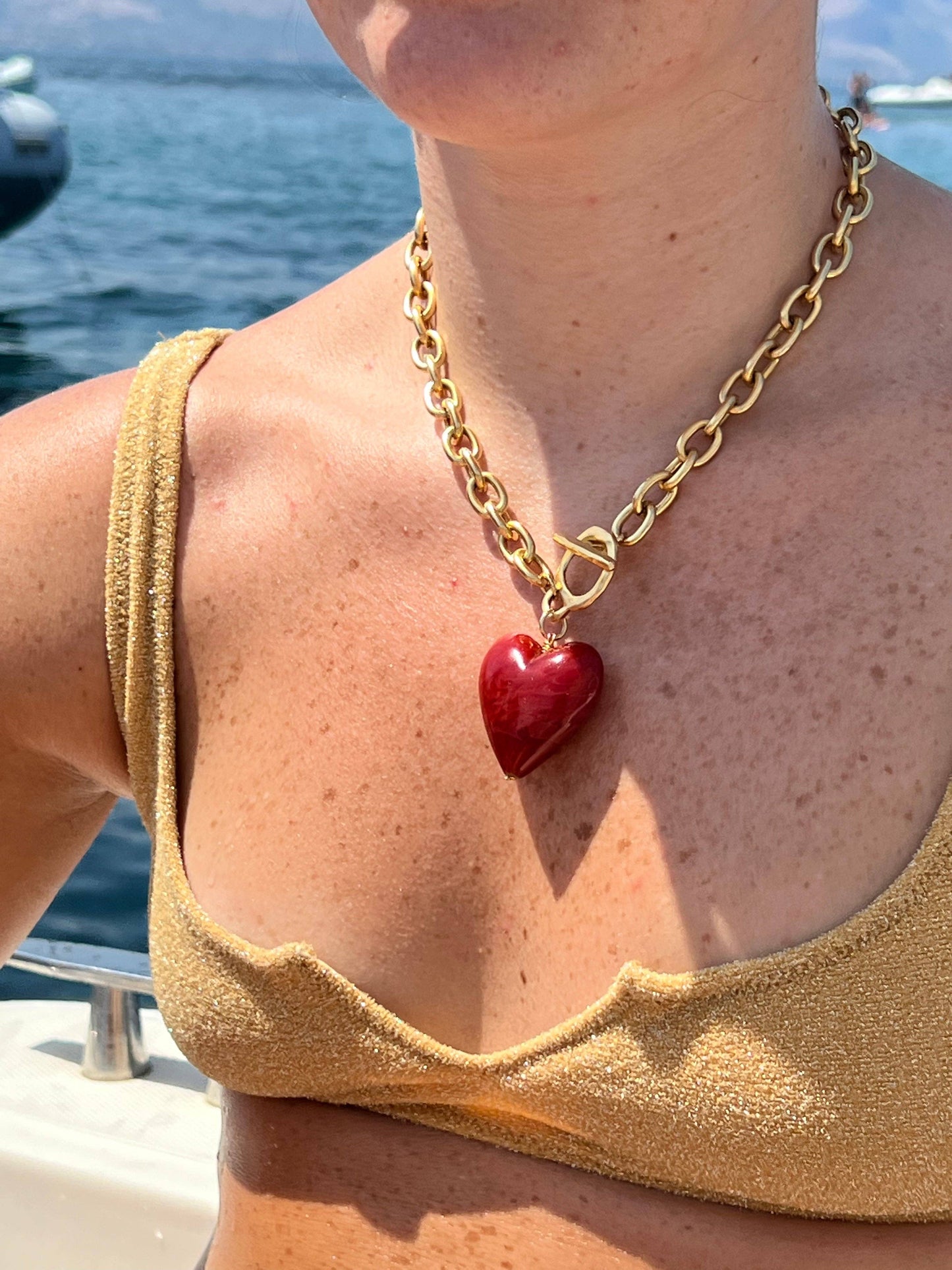 Amore Necklace: Cuore Red