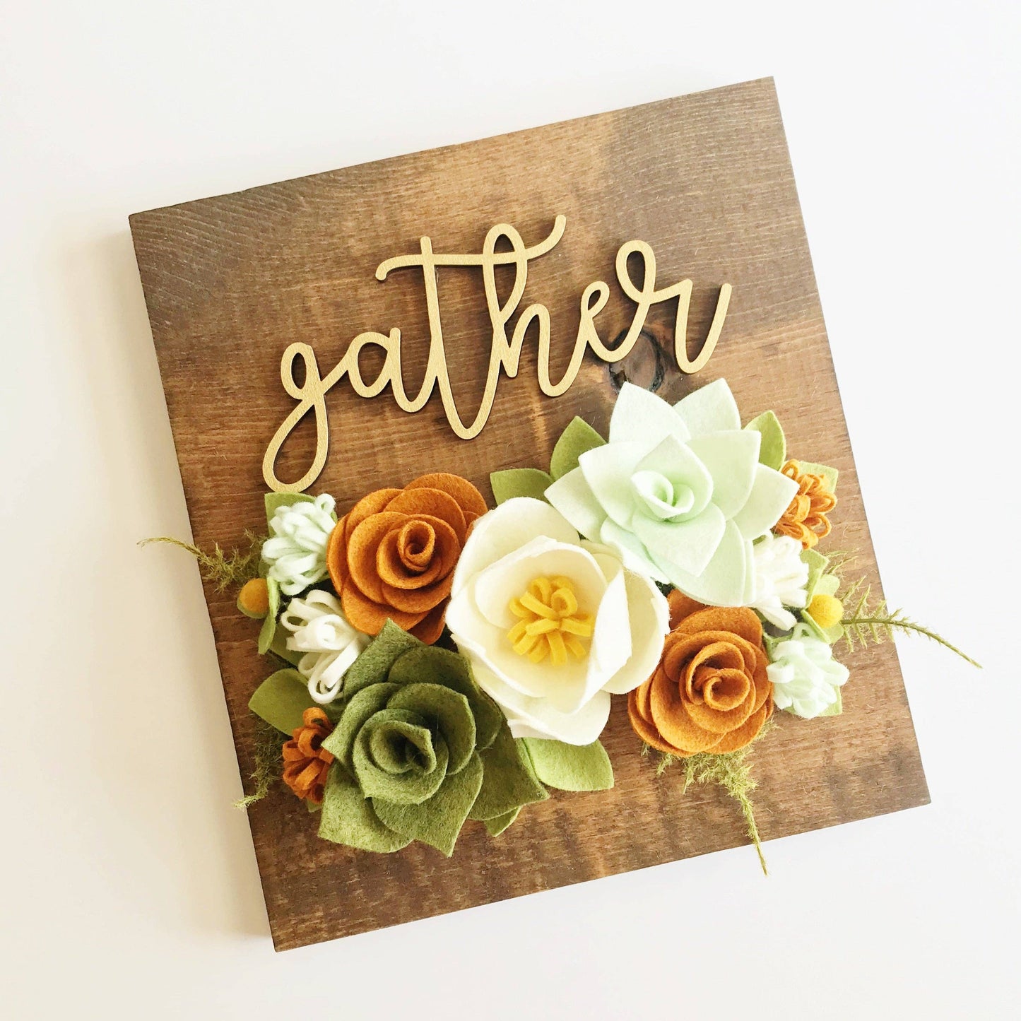 Felt Flower Craft Kit | Autumn Succulent