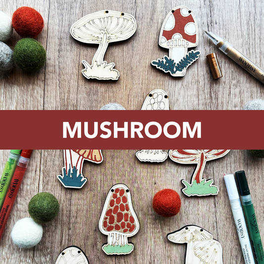 DIY Craft Kit - Mushroom Garland