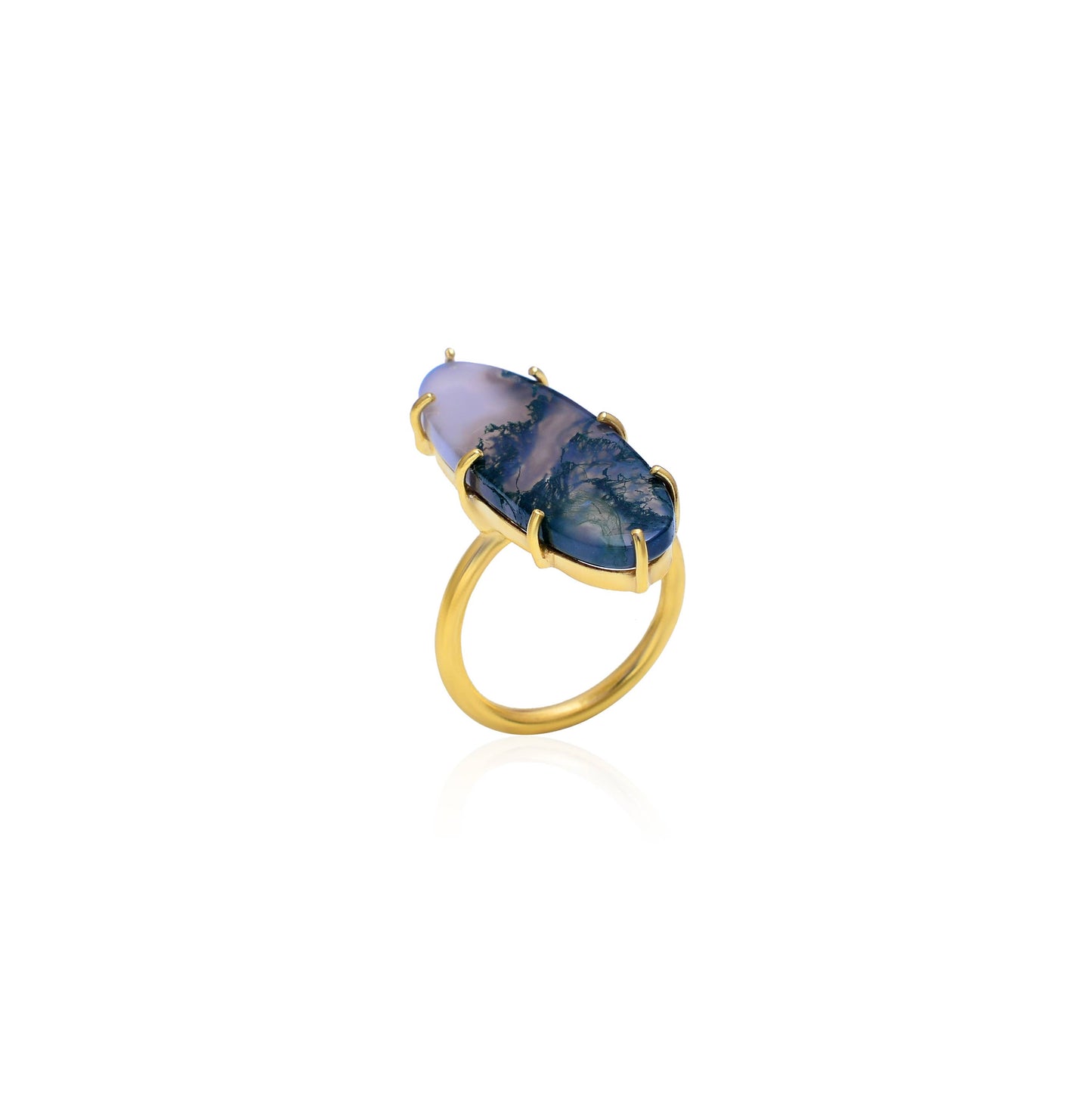 Queen Prong Ring: Turquoise